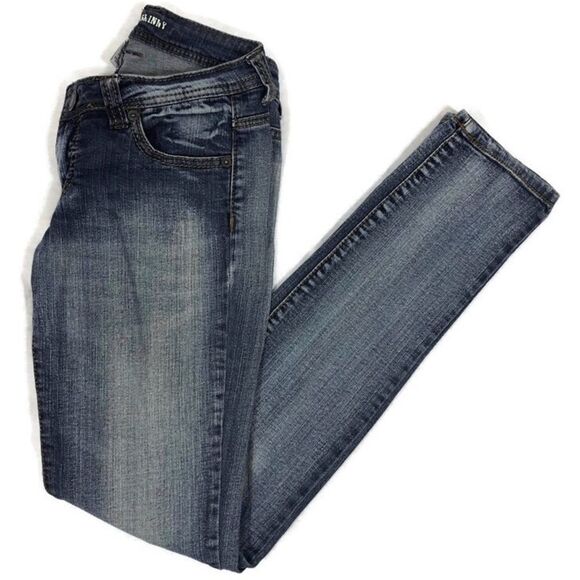 Mossimo Size 3 Medium‎ Wash Skinny Jeans - Picture 1 of 7